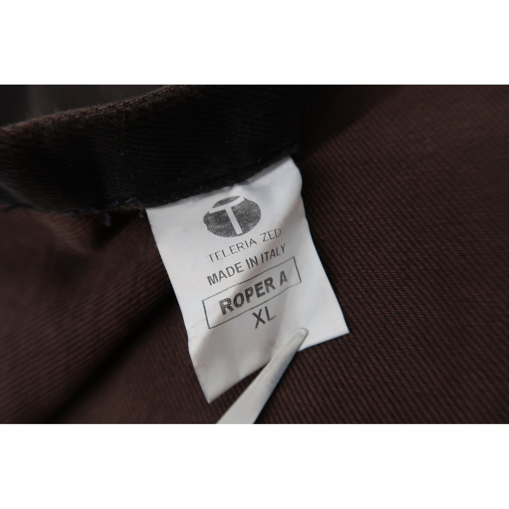 Teleria Zed Roper A Western Shirt Mens XL Distressed Brown Pearl Snap Italy - Picture 5 of 13